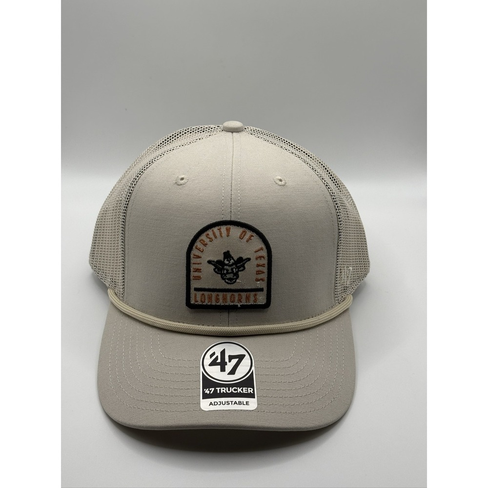 47 Texas Longhorns Gravestone Trucker Cap Hat Bone Adjustable Snapback NCAA